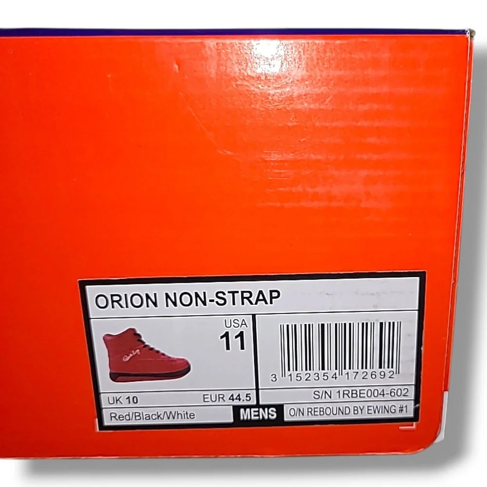 Patrick Ewing Rebound Orion Non-Strap High Top Basketball Shoes Red Black 11